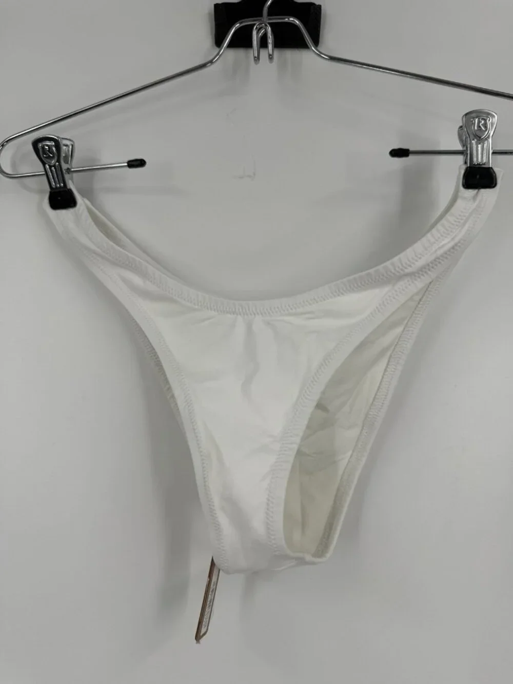 Skims Recycled Swim Cheeky Tanga Bikini Bottom White Size Small